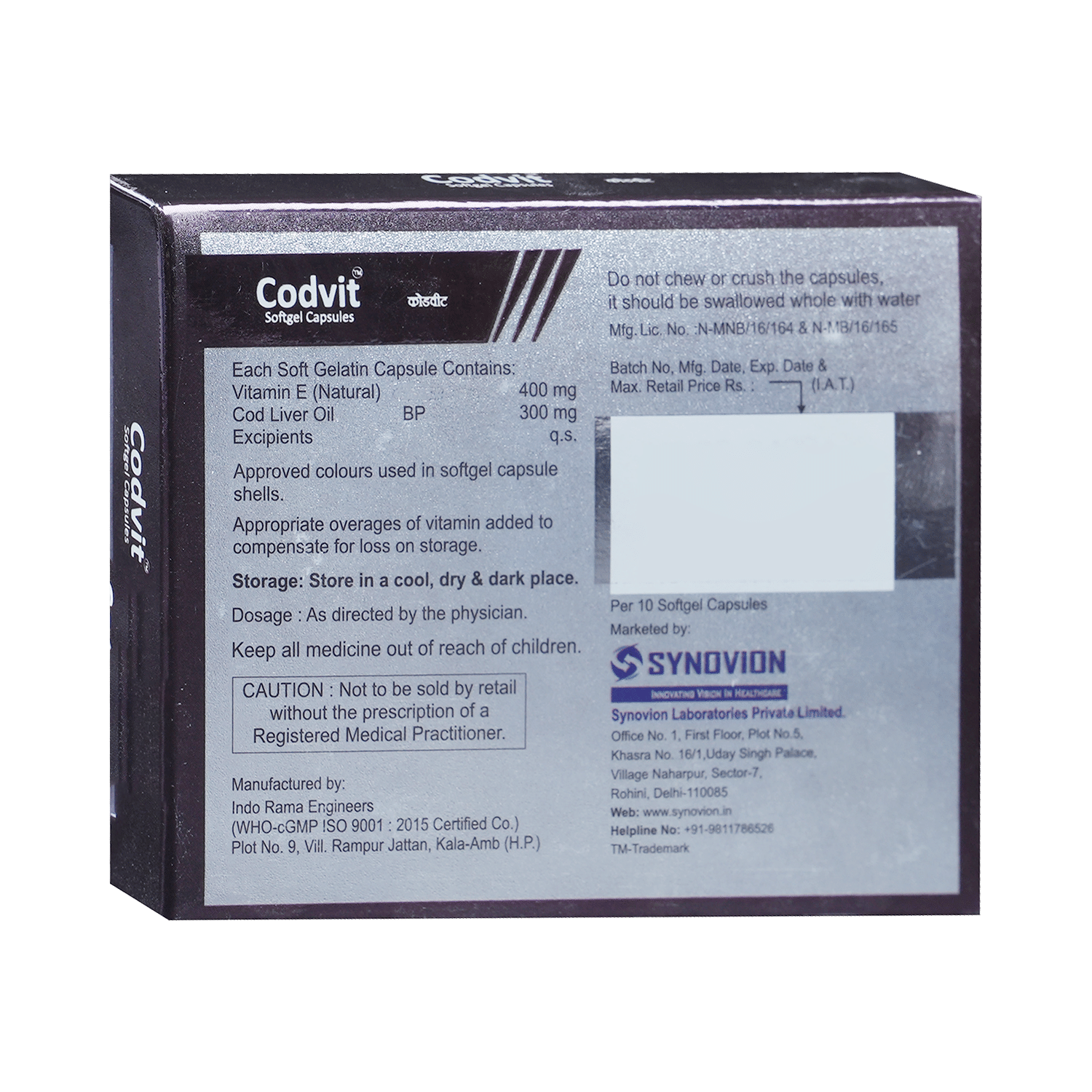 Codvit Softgel Capsule - Image 3