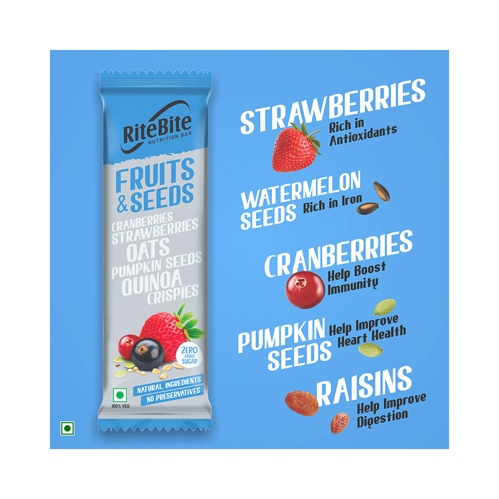 RiteBite Nutrition Bar with 4gm Protein Fruit and Seeds - Image 4