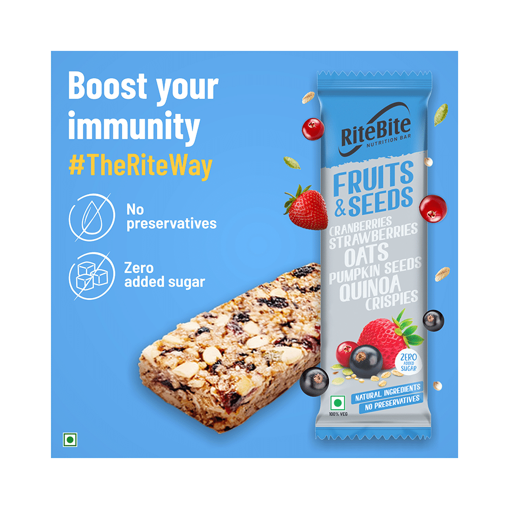 RiteBite Nutrition Bar with 4gm Protein Fruit and Seeds - Image 3