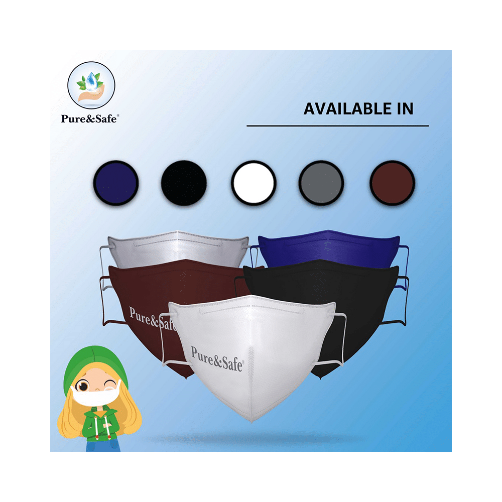 Pure & Safe Kids N95 Mask Grey - Image 6