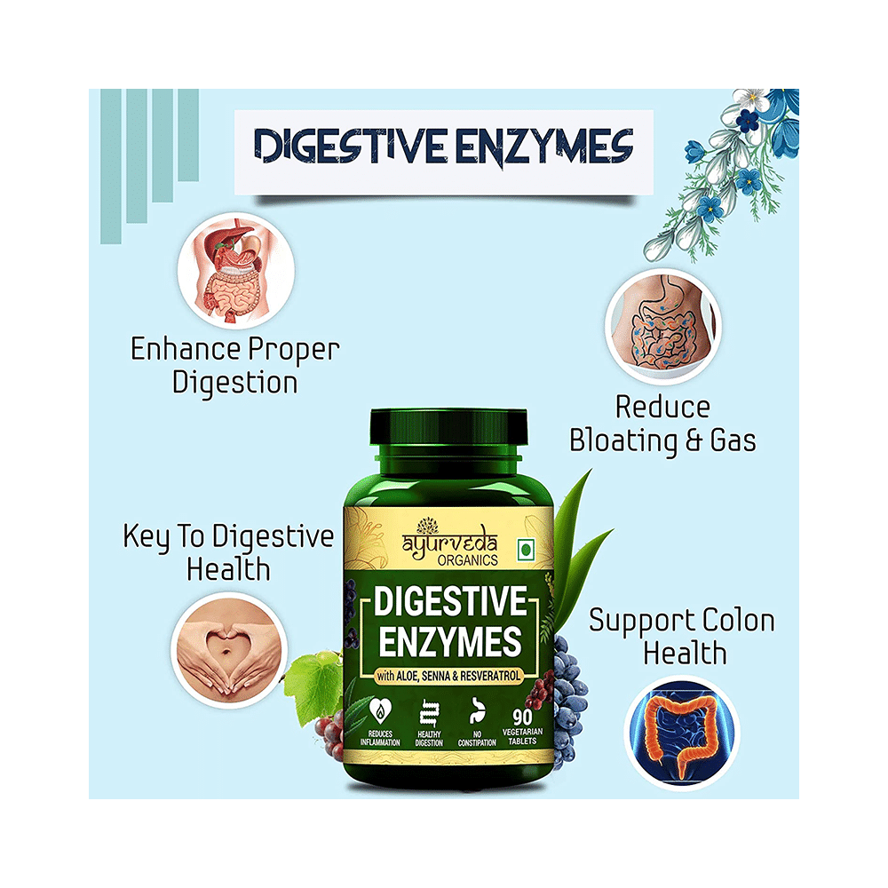 Ayurveda Organics Digestive Enzymes Vegetarian Tablet - Image 5