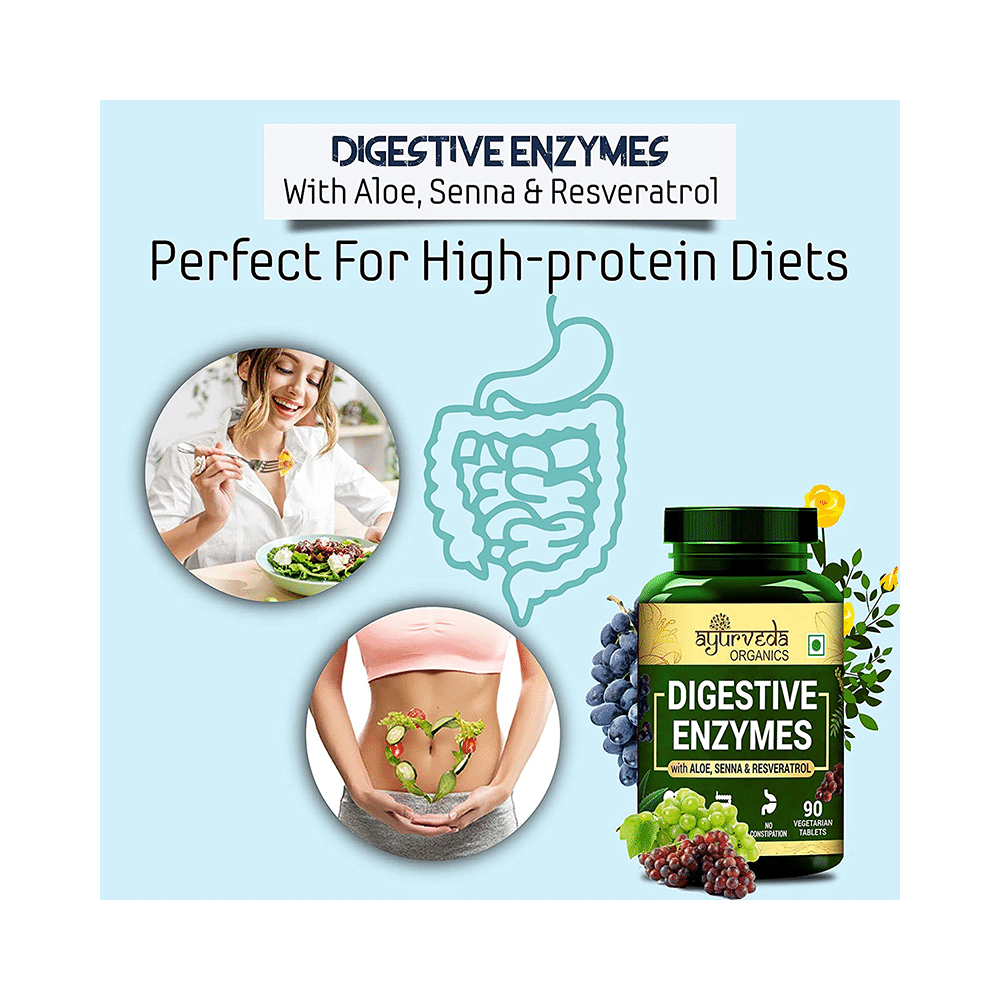 Ayurveda Organics Digestive Enzymes Vegetarian Tablet - Image 3