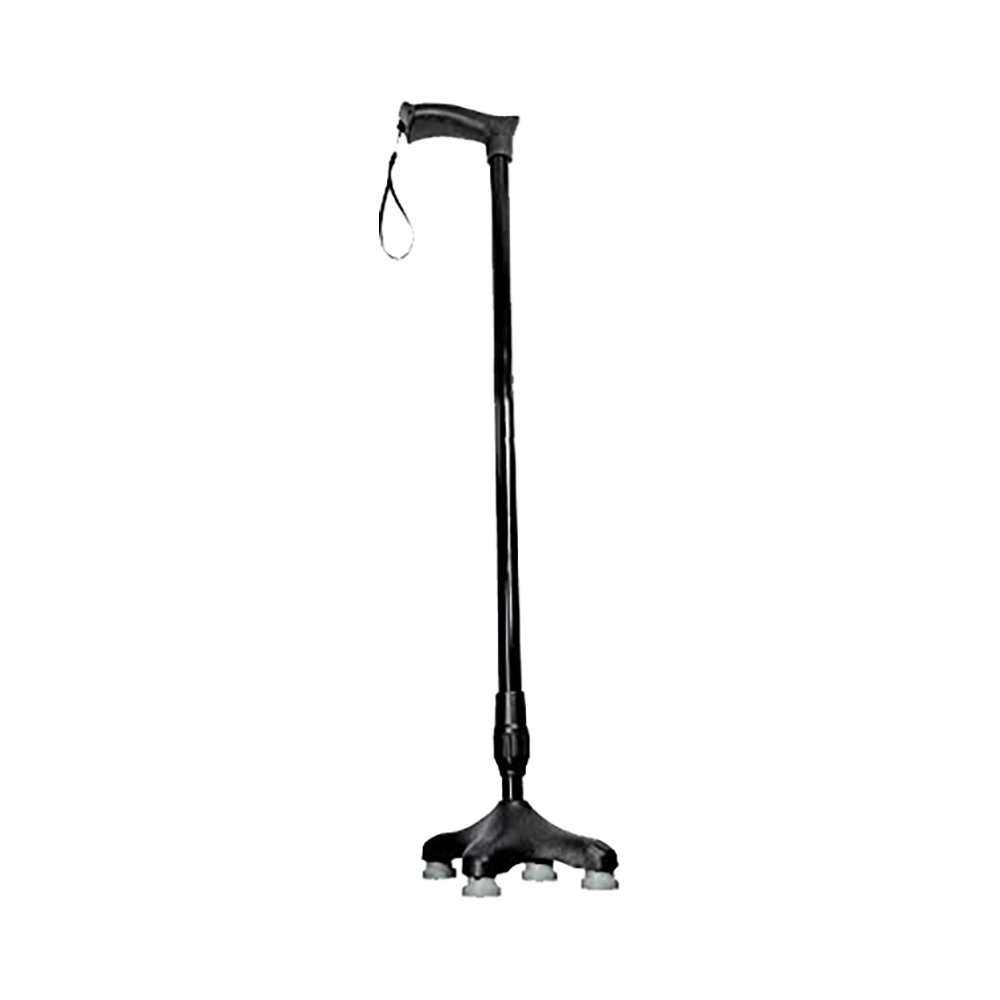 Bos Medicare Surgical Quadripod Height Adjustable Walking Stick - Image 1
