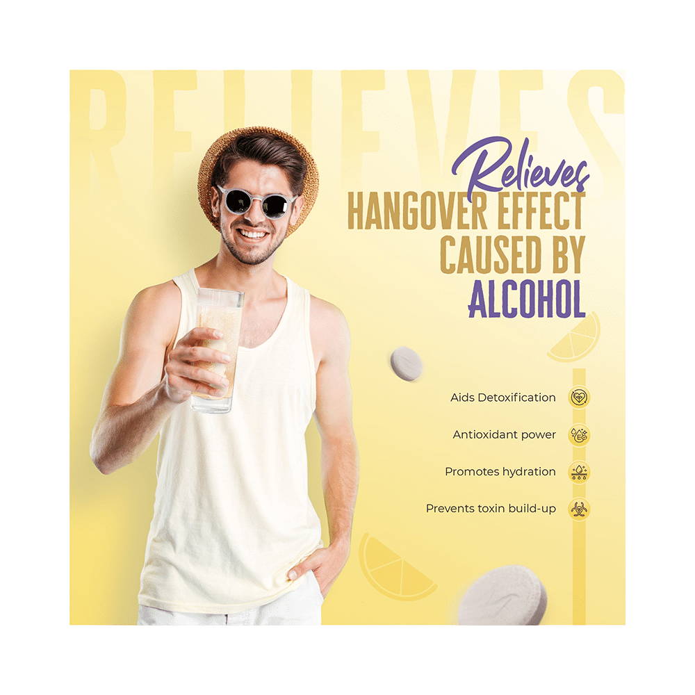 Makalu Alcotox Before & After Party Hangover Cure Effervescent Tablet-Lime & Lemon (14 Each) - Image 6
