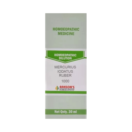 Bakson's Homeopathy Mercurius Iodatus Ruber Dilution 1000 CH