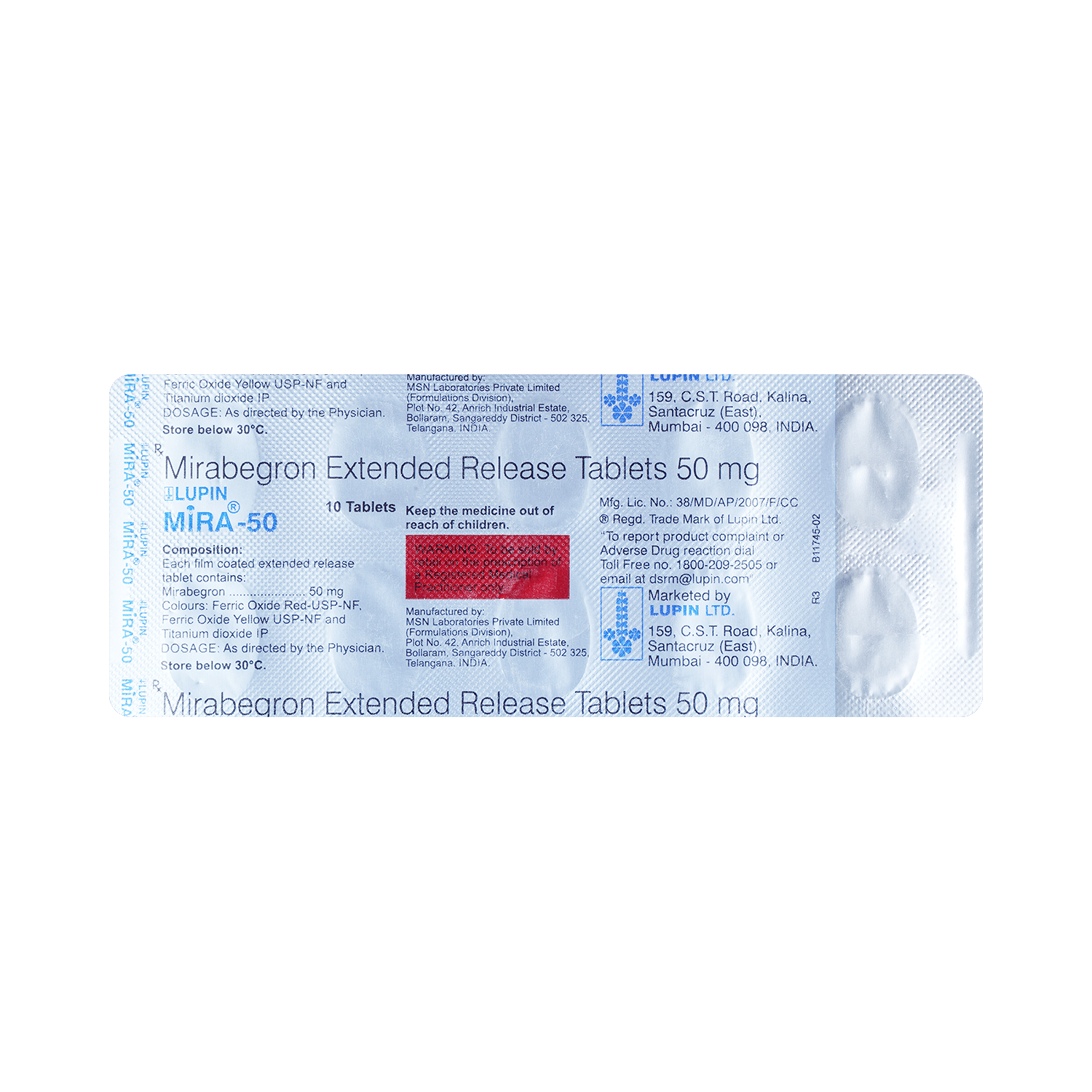 Mira 50mg Tablet - Image 3