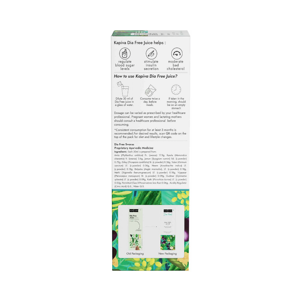 Combo Pack of Sugar Free Gold Low Calorie Aspartame Sweetener Pellet (500) & Kapiva Diafree Juice for Diabetes Care (1L) - Image 8