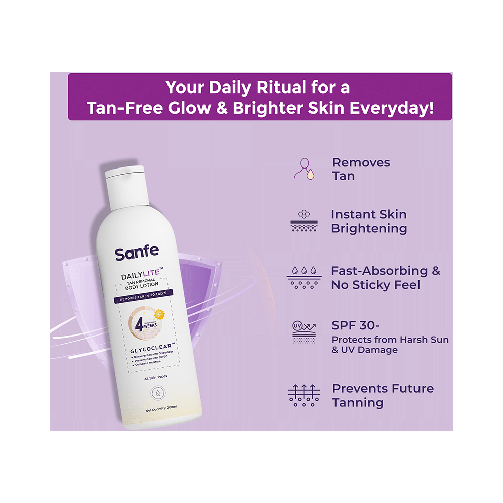 Sanfe Dailylite Tan Removal Body Lotion - Image 4
