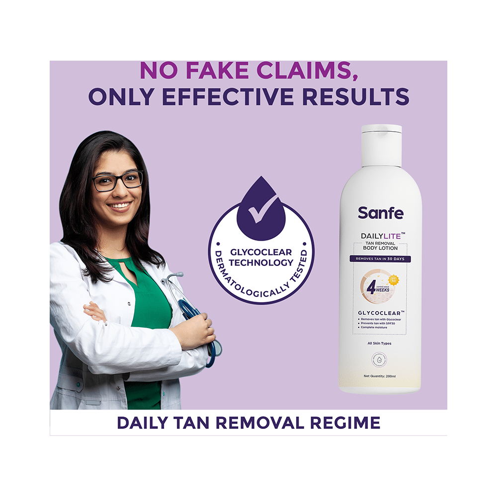 Sanfe Dailylite Tan Removal Body Lotion - Image 9