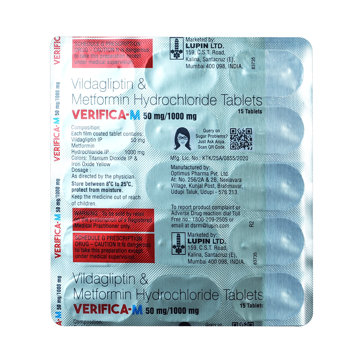 Verifica-M 1000mg/50mg Tablet - Image 6
