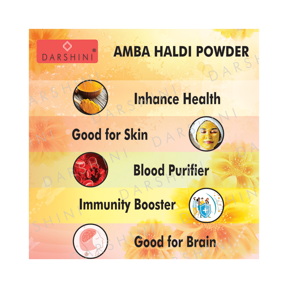 Darshini Amba Haldi/Wild Turmeric/Ambe Haldi/Jangli Haldi/Curcuma Amada Roxb Powder - Image 2