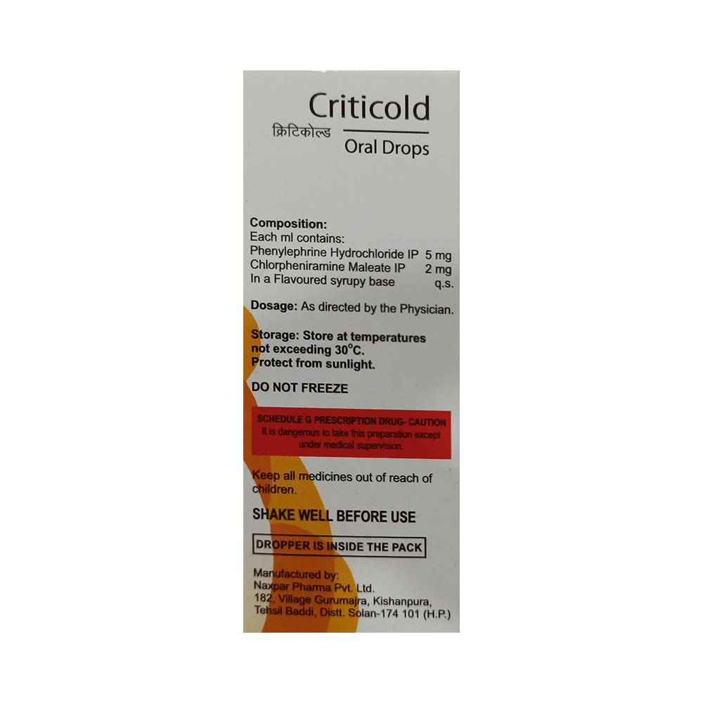 Criticold Oral Drops Orange - Image 2