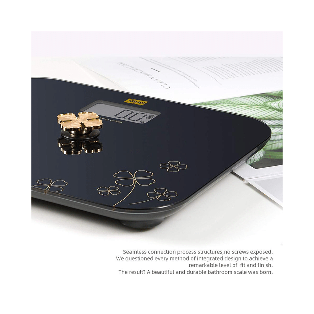 Sansui Personal Scale Battery Free Golden Button 150kg Black - Image 3