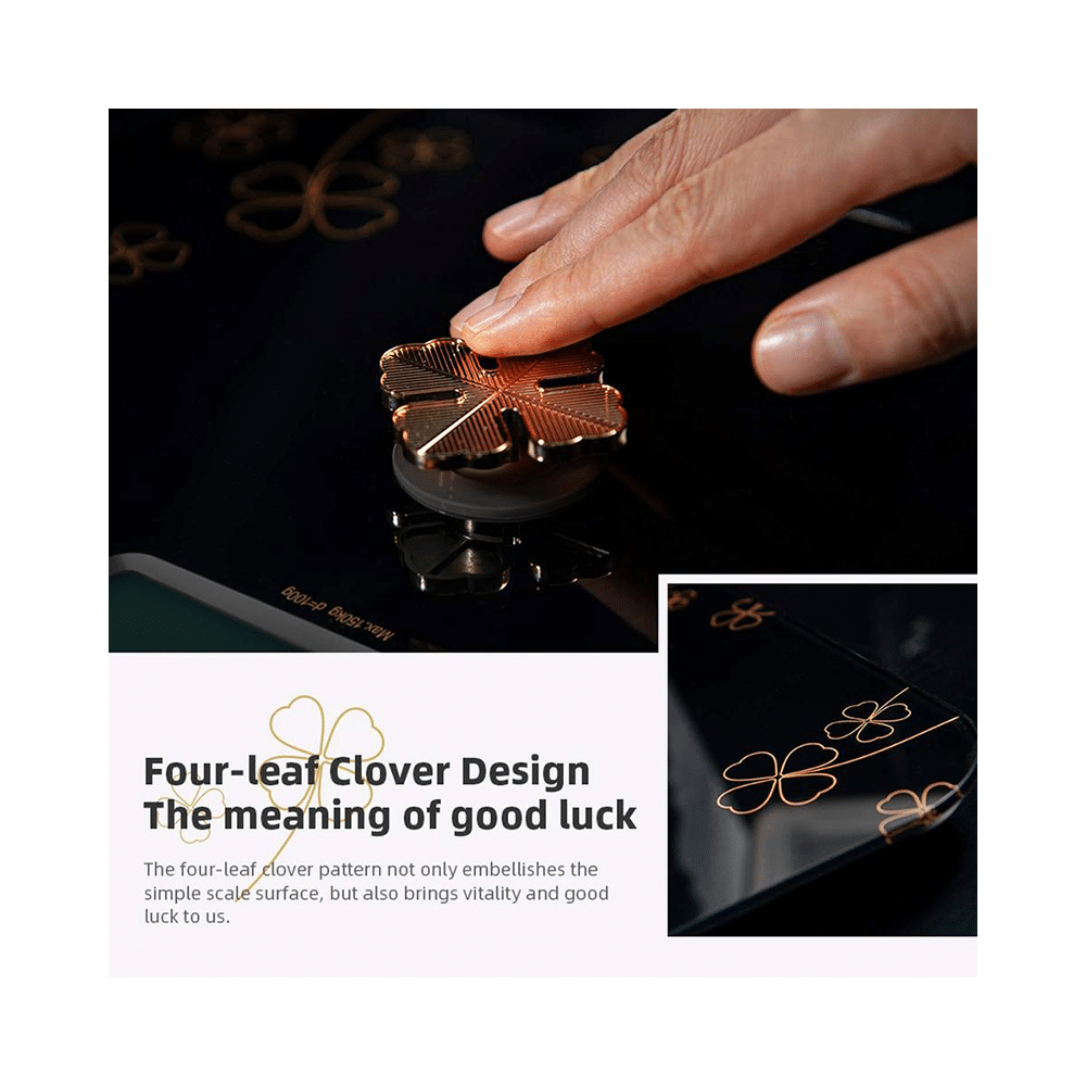 Sansui Personal Scale Battery Free Golden Button 150kg Black - Image 4