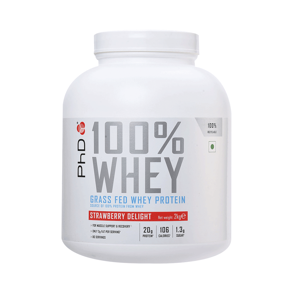 PHD 100% Grass Fed Whey Protein Strawberry Delight - Image 5