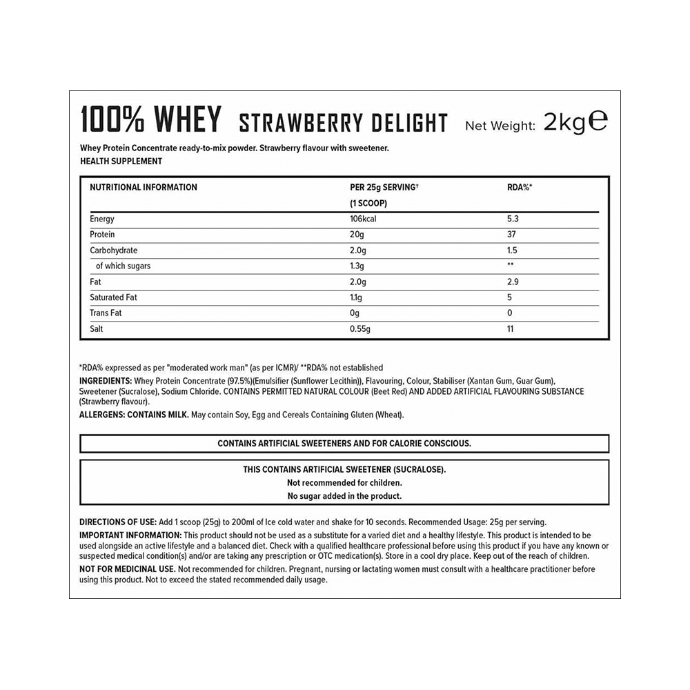 PHD 100% Grass Fed Whey Protein Strawberry Delight - Image 8