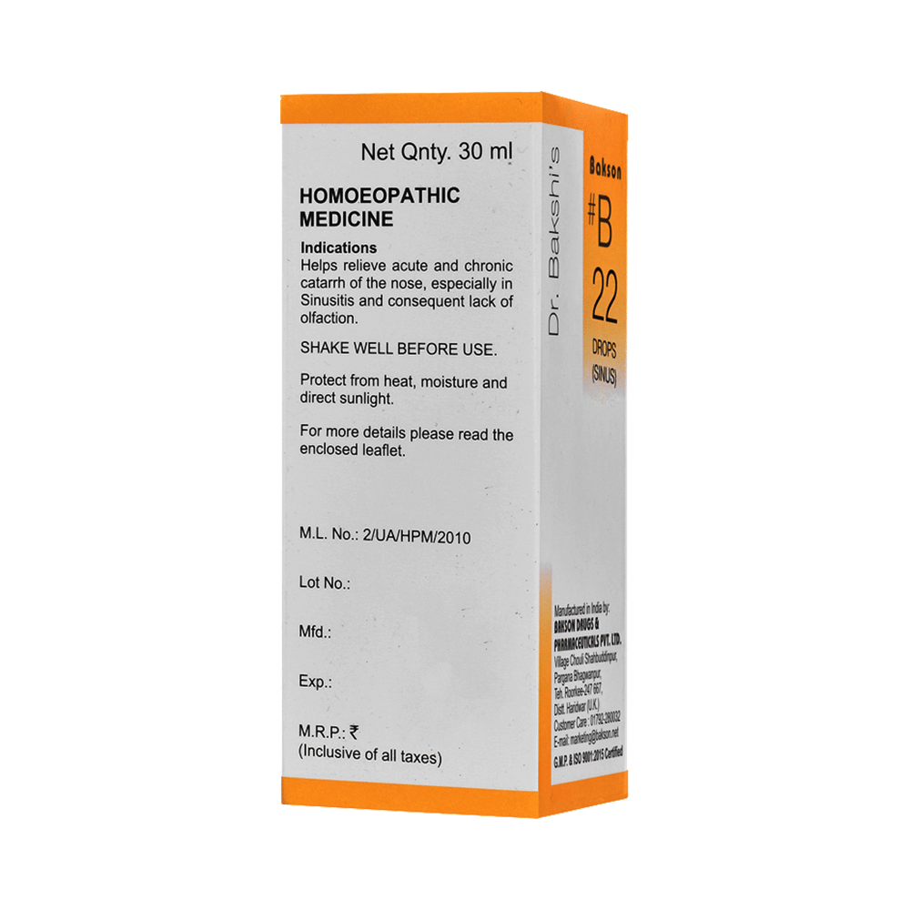 Bakson B22 Sinus Drop - Image 2