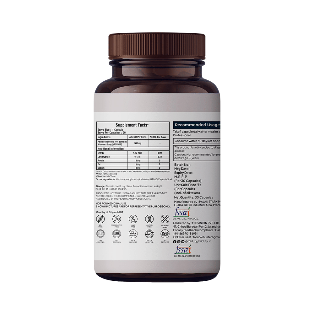 Miduty Complete Turmeric Matrix Capsule - Image 2