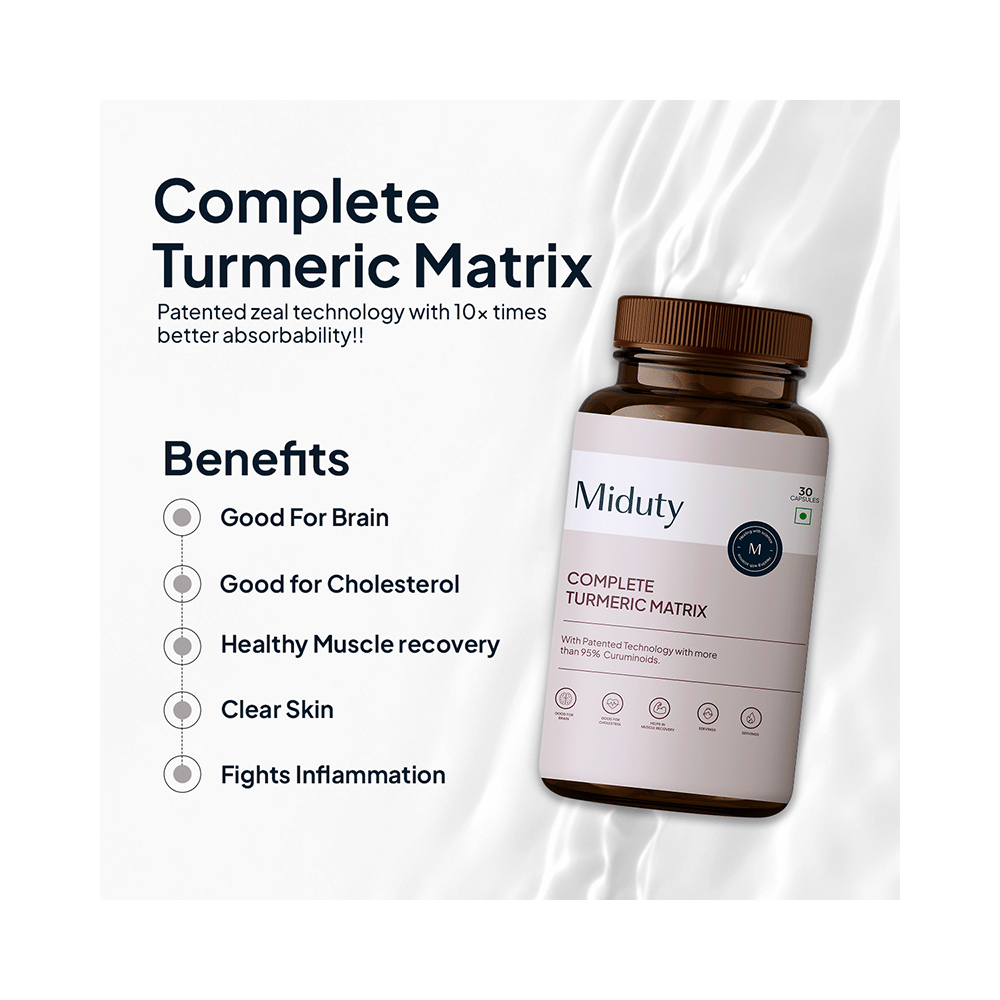 Miduty Complete Turmeric Matrix Capsule - Image 3