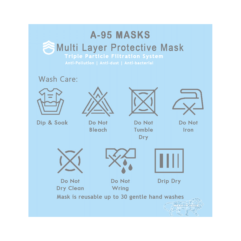 Uday Fashion A95 Multi Layer Protective Mask for Kids Pink - Image 6