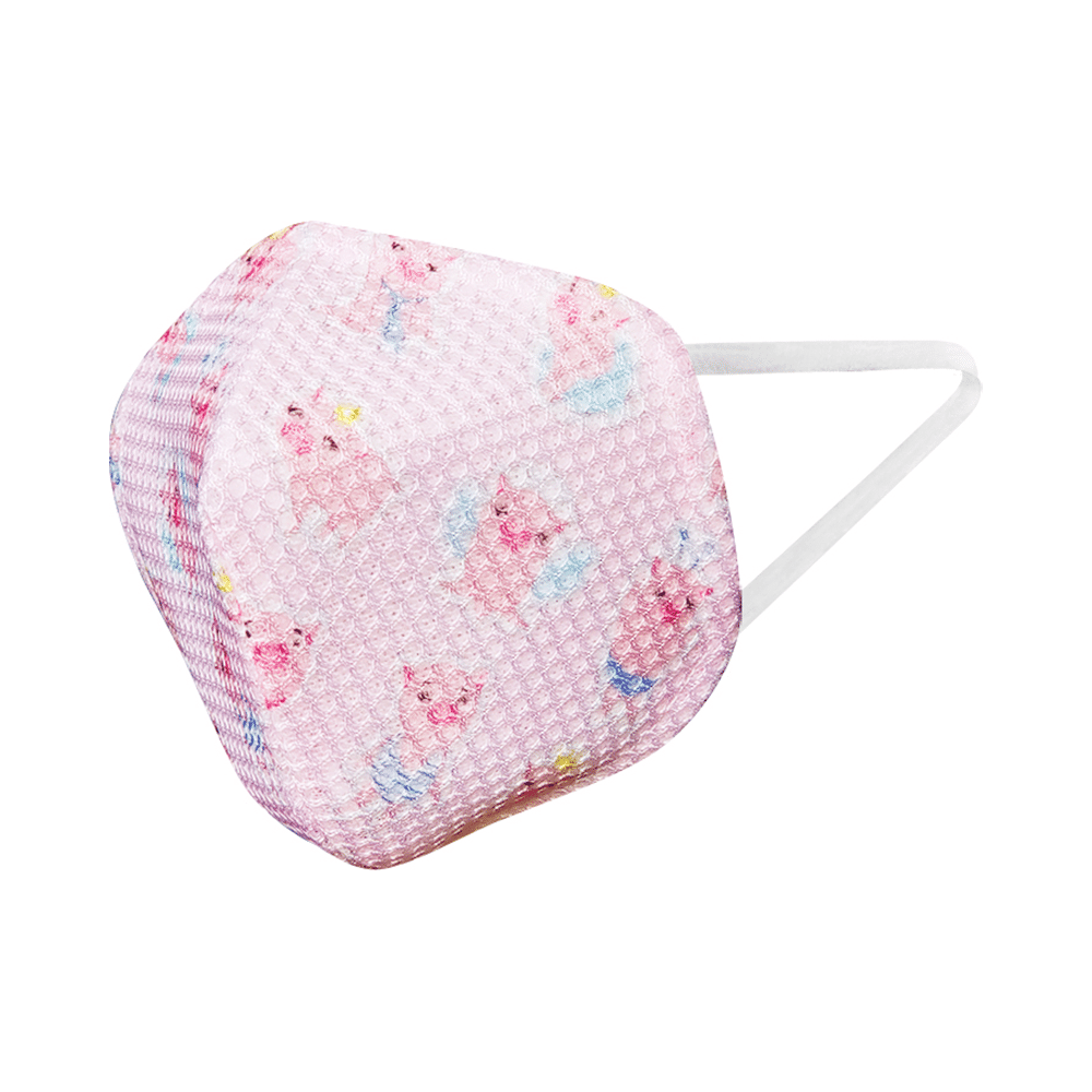Uday Fashion A95 Multi Layer Protective Mask for Kids Pink - Image 2