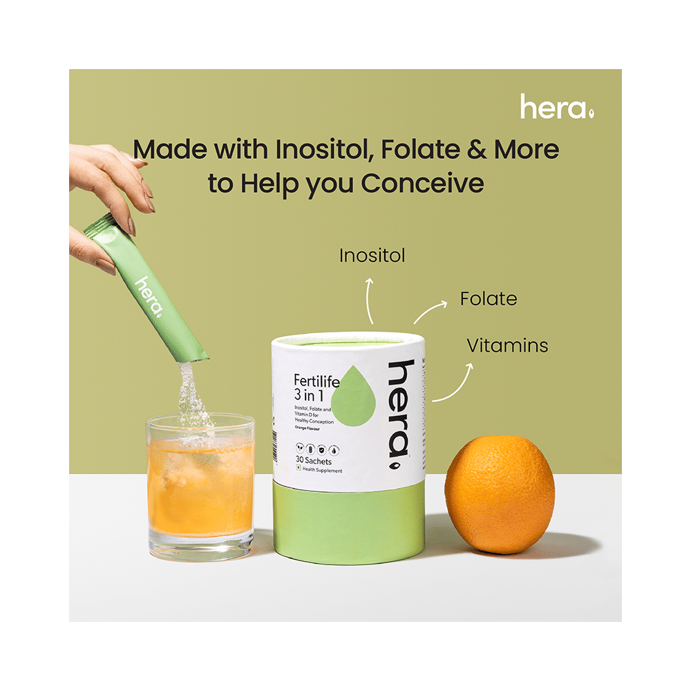 Hera Fertilife 3 in 1 Sachet (10gm Each) Orange - Image 2