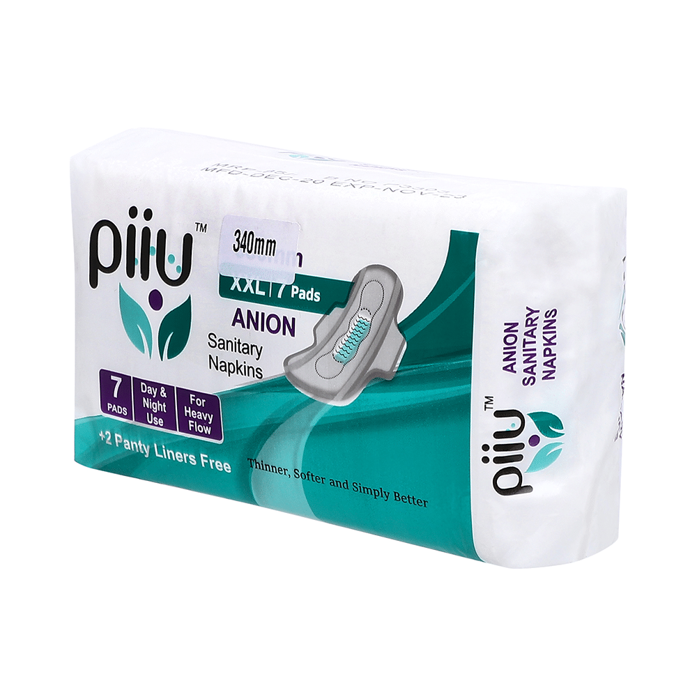 Piiu Anion Sanitary Pads (7 Each) with 2 Panty Liner Free XXL - Image 2