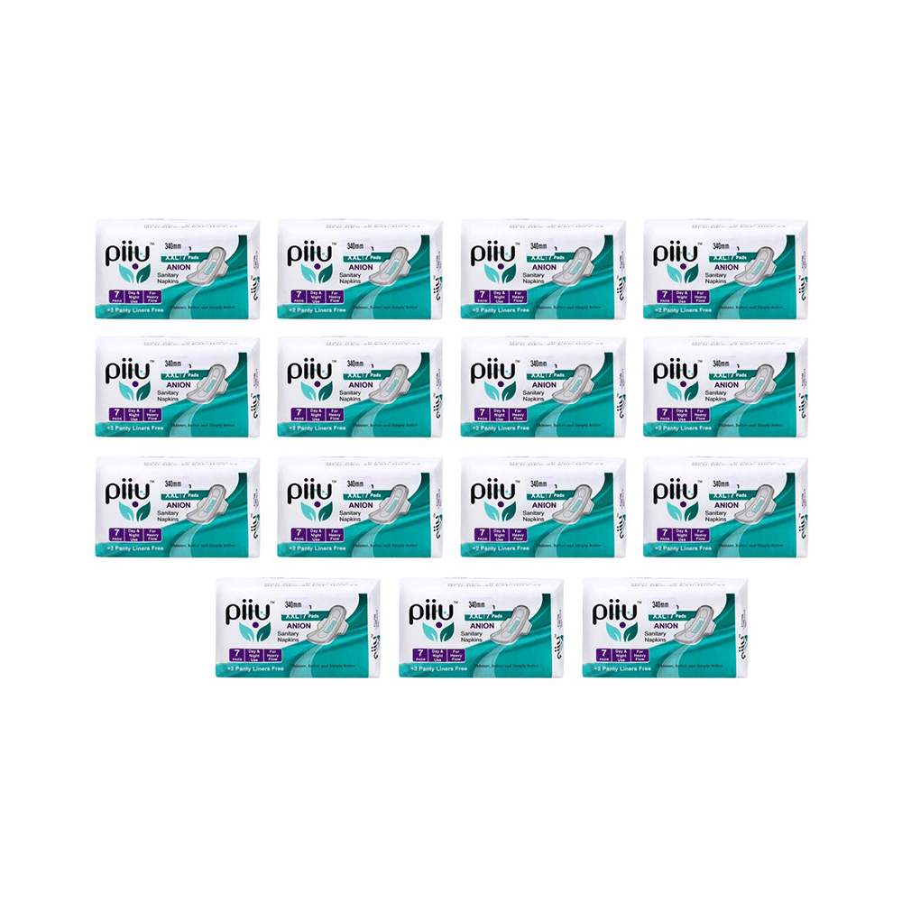 Piiu Anion Sanitary Pads (7 Each) with 2 Panty Liner Free XXL - Image 1