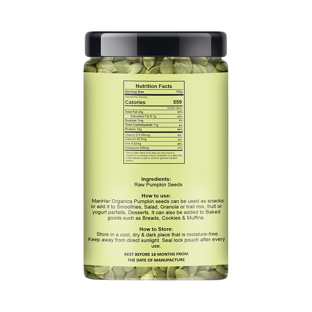 ManHar Organics Raw Pumpkin Seeds - Image 2