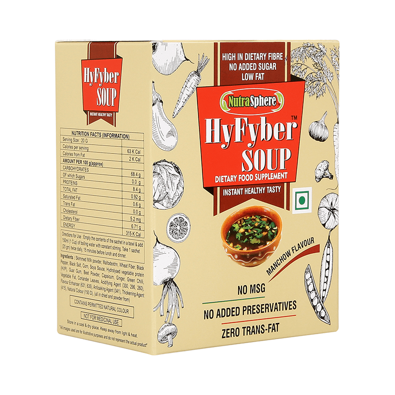 NutraSphere HyFyber 200gm Soup Manchow - Image 1
