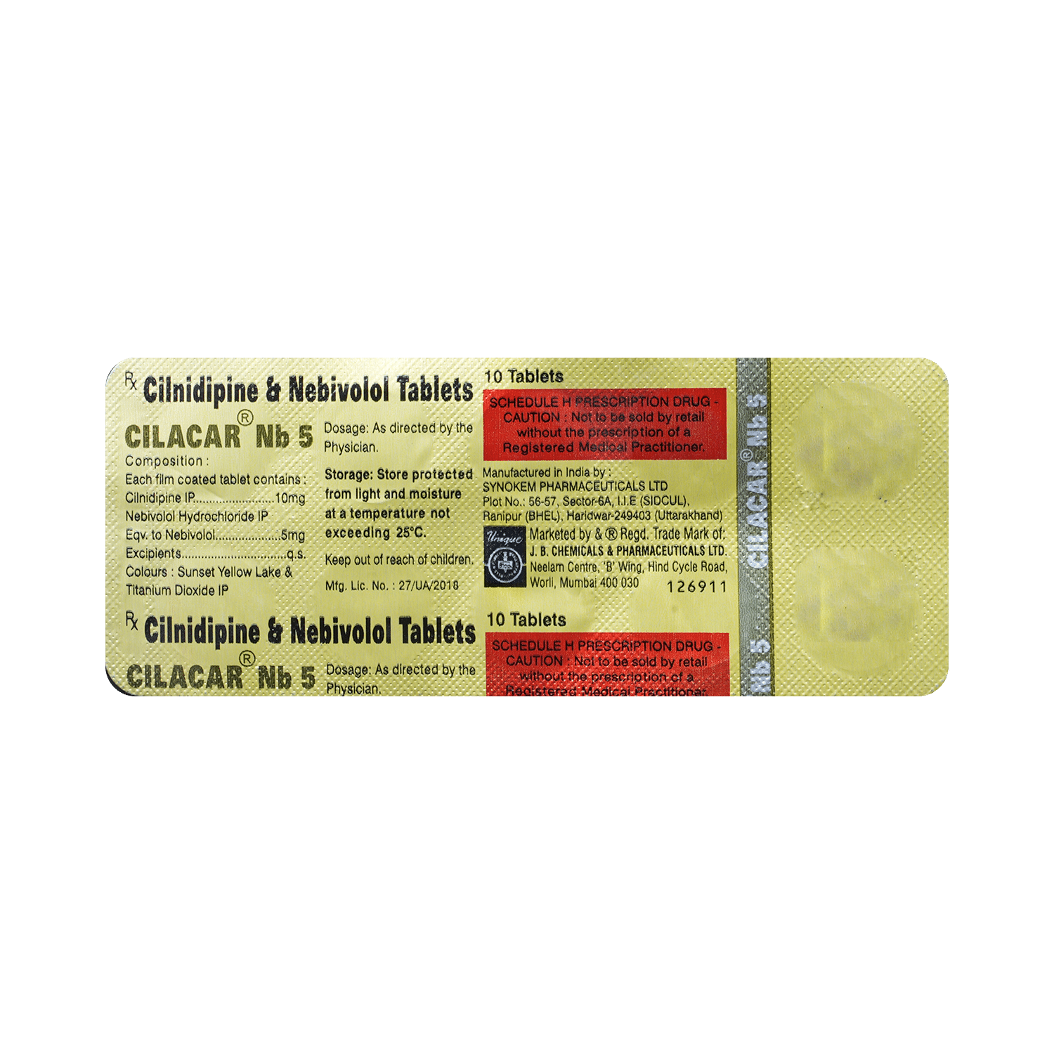 Cilacar NB 5 Tablet - Image 3