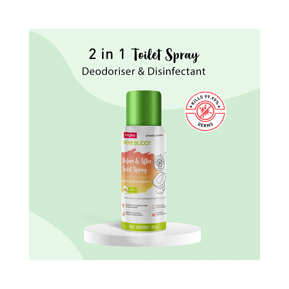 PeeBuddy Before & After Toilet Spray Citrus - Image 3