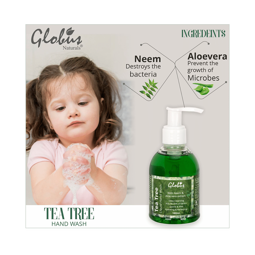 Globus Naturals Tea Tree Liquid Hand Wash - Image 6
