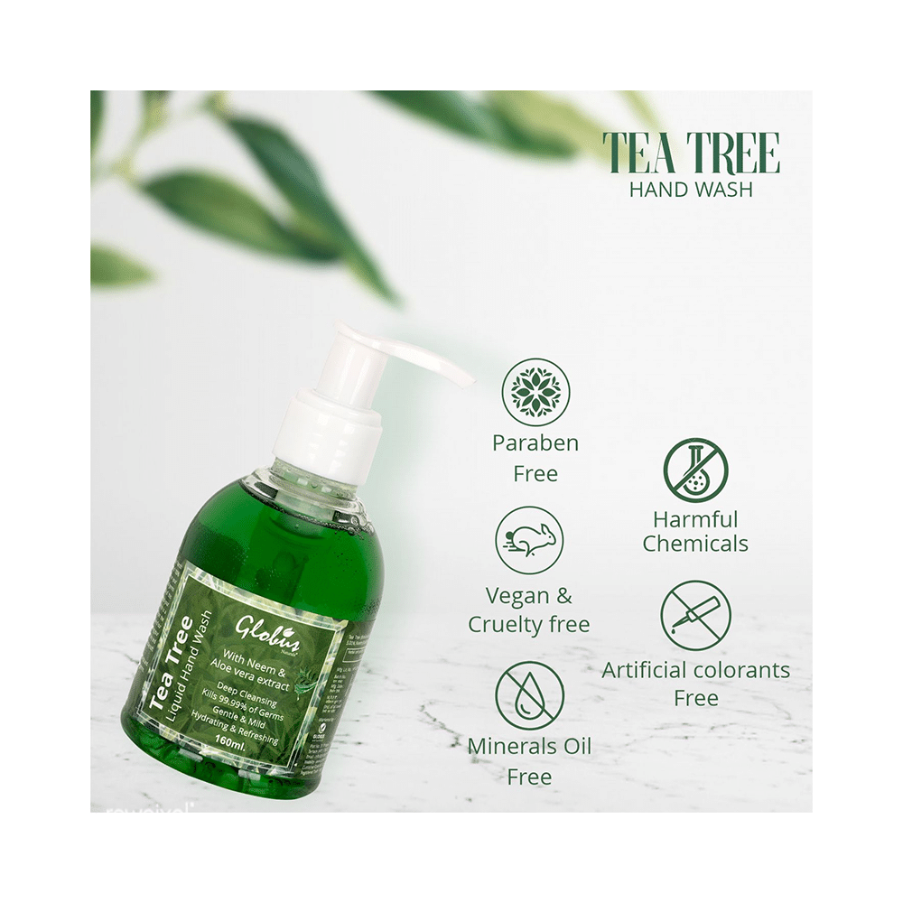 Globus Naturals Tea Tree Liquid Hand Wash - Image 5