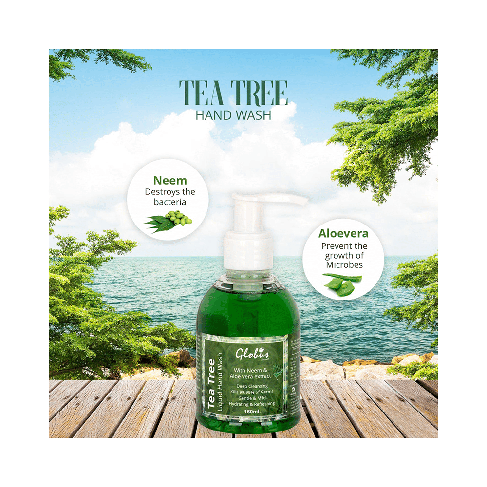 Globus Naturals Tea Tree Liquid Hand Wash - Image 4