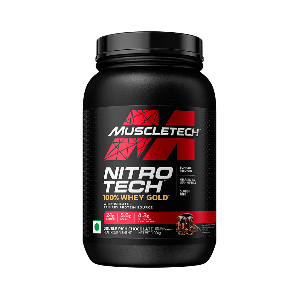 Muscletech Nitro Tech 100% Whey Gold Powder Double Rich Chocolate