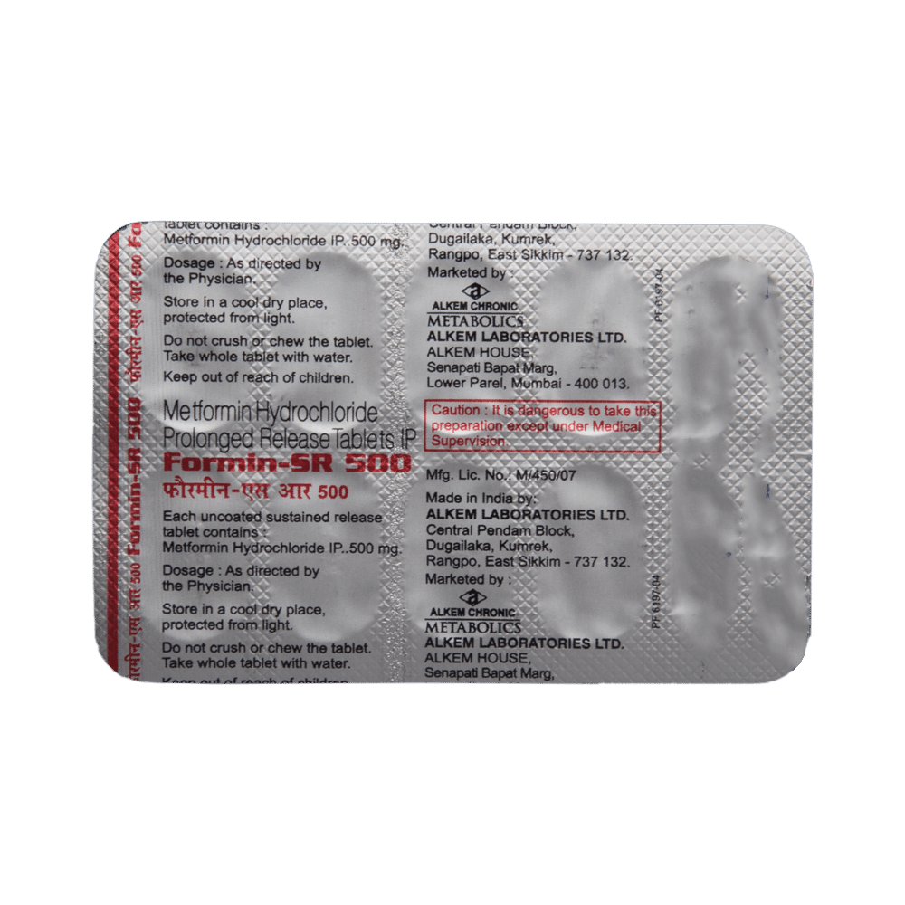 Formin-SR 500 Tablet - Image 5
