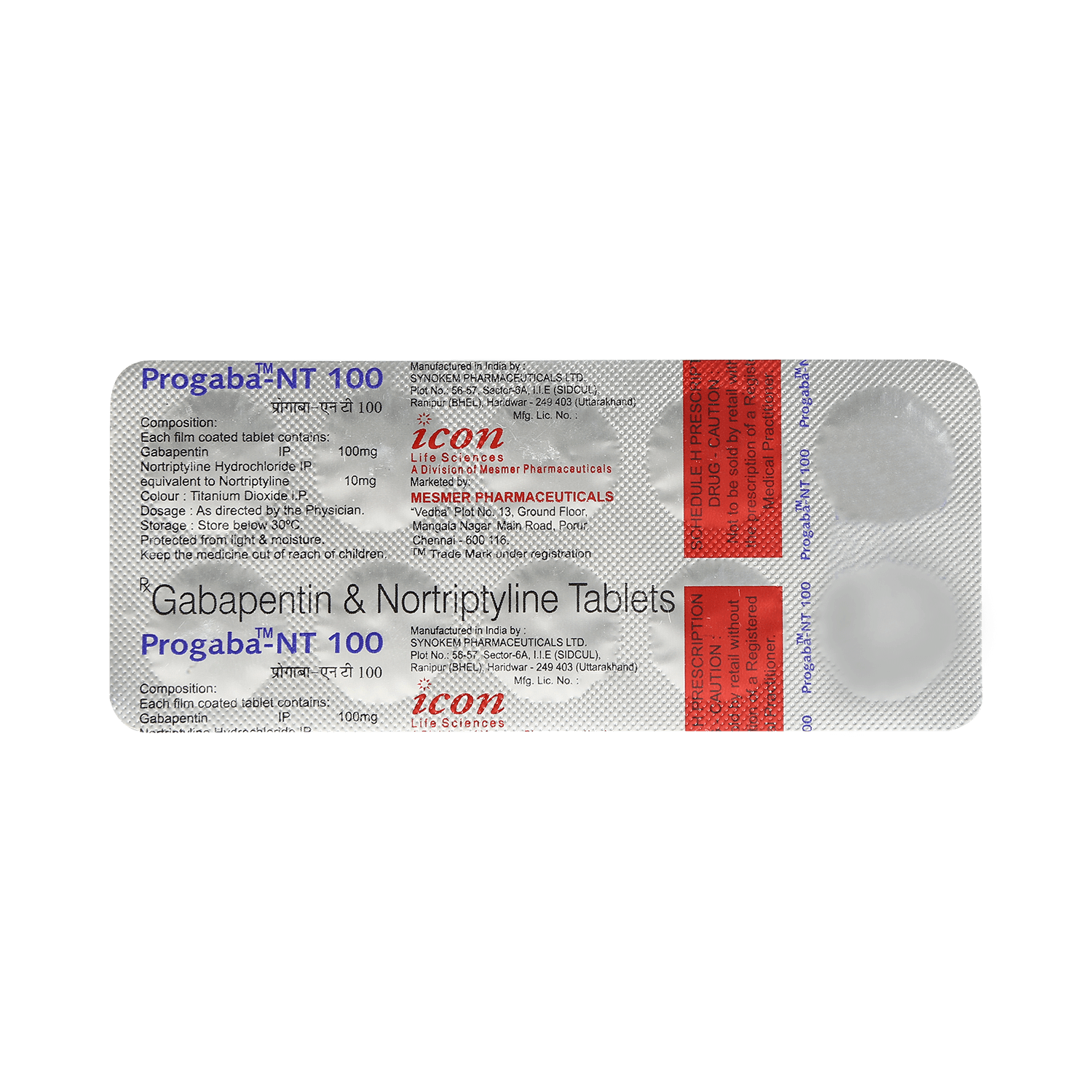 Progaba NT 100mg/10mg Tablet - Image 3