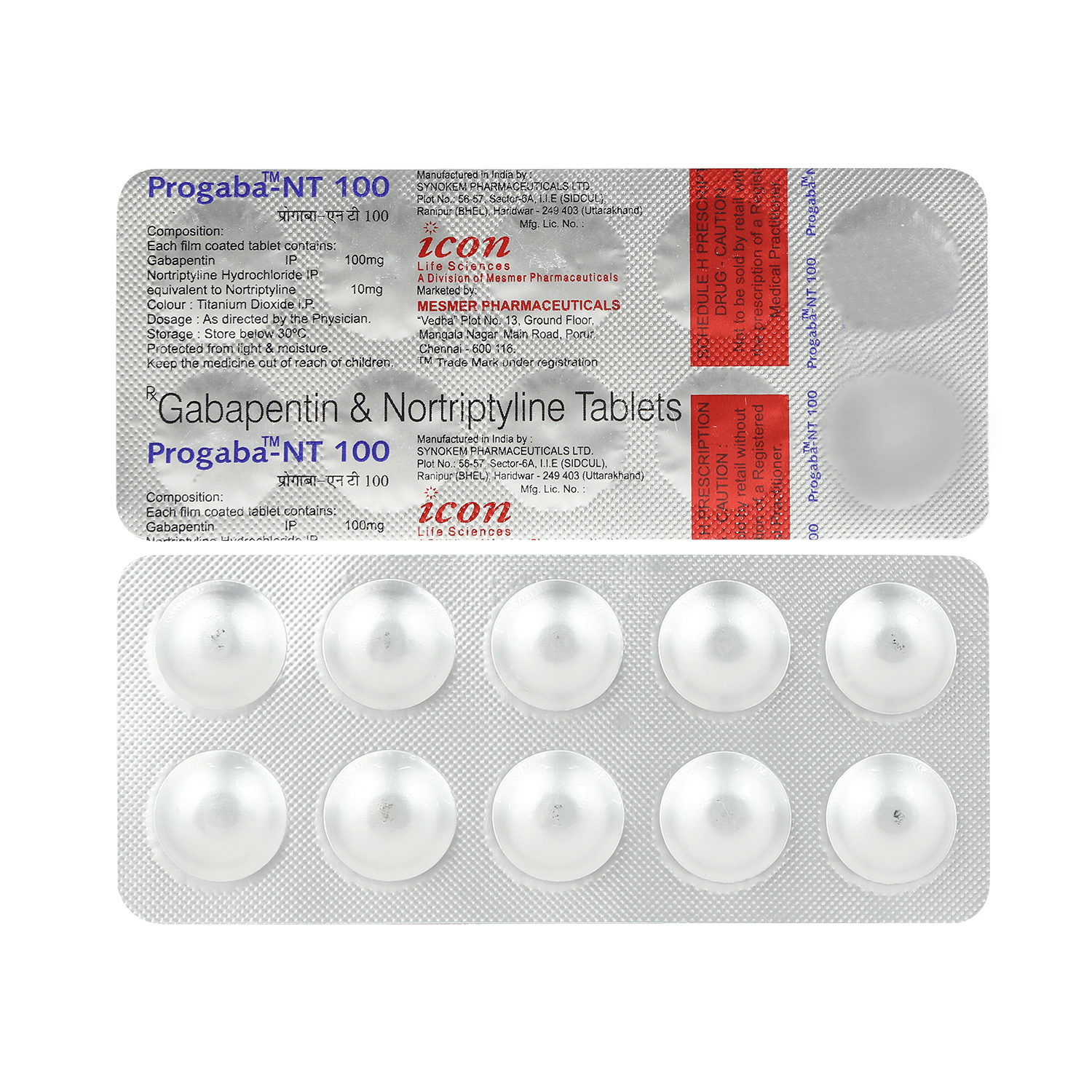 Progaba NT 100mg/10mg Tablet - Image 1