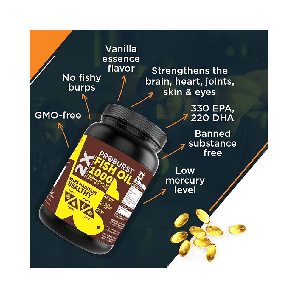 Proburst 2X Fish Oil 1000mg Soft Gelatin Capsule - Image 4