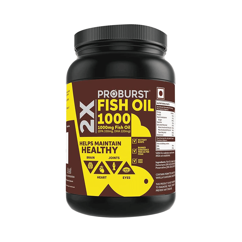 Proburst 2X Fish Oil 1000mg Soft Gelatin Capsule - Image 1