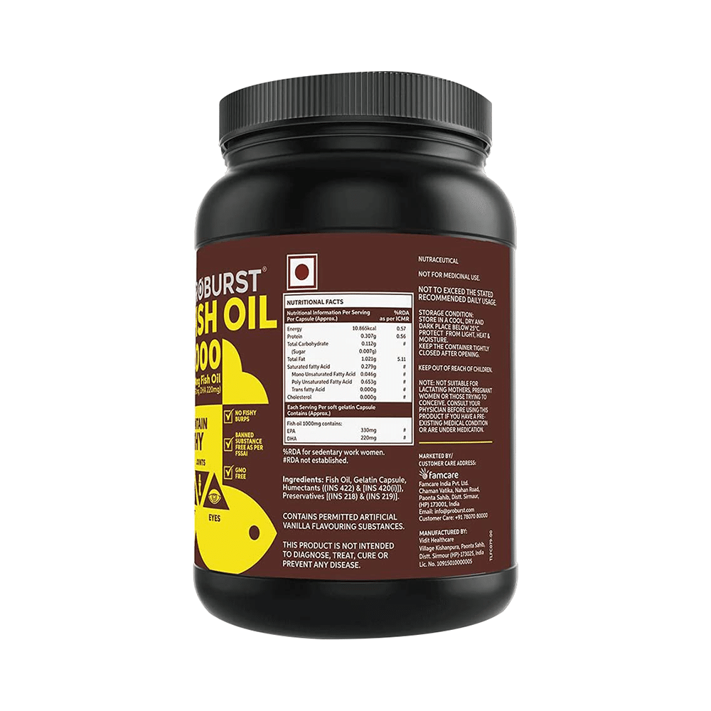 Proburst 2X Fish Oil 1000mg Soft Gelatin Capsule - Image 2