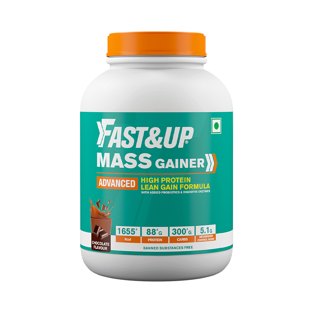 Fast&Up Mass Gainer Advance High Protein Lean Gain Formula Chocolate - Image 1