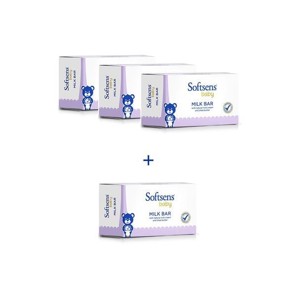 Softsens Baby Milk Bar 75gm (Buy 3 Get 1 Free) - Image 1
