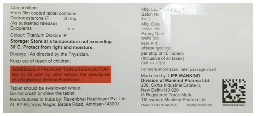 Dydroboon-20 SR Tablet - Image 2