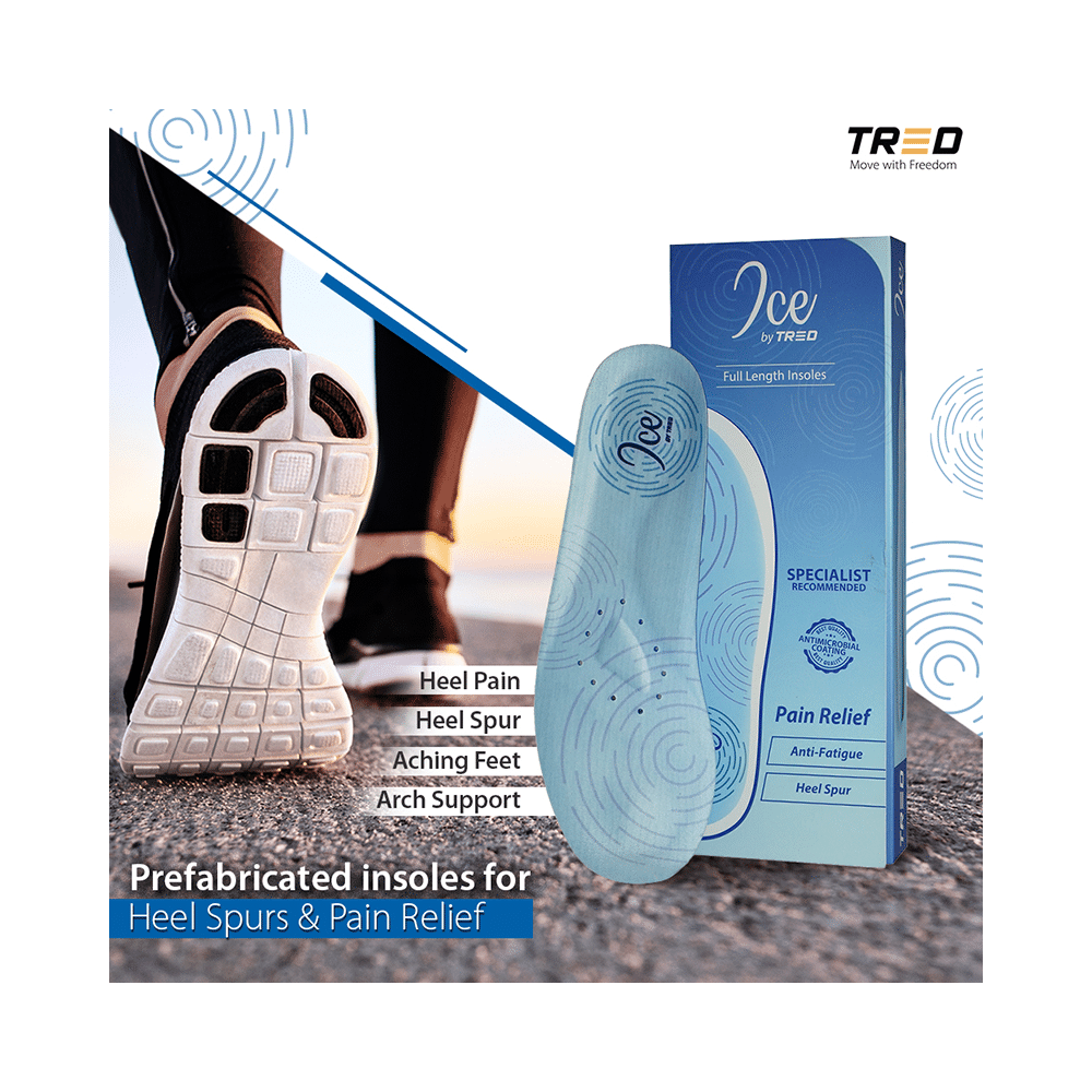 Tred Ice Gel Insoles for Heel Pain and Heel Spur XL - Image 5