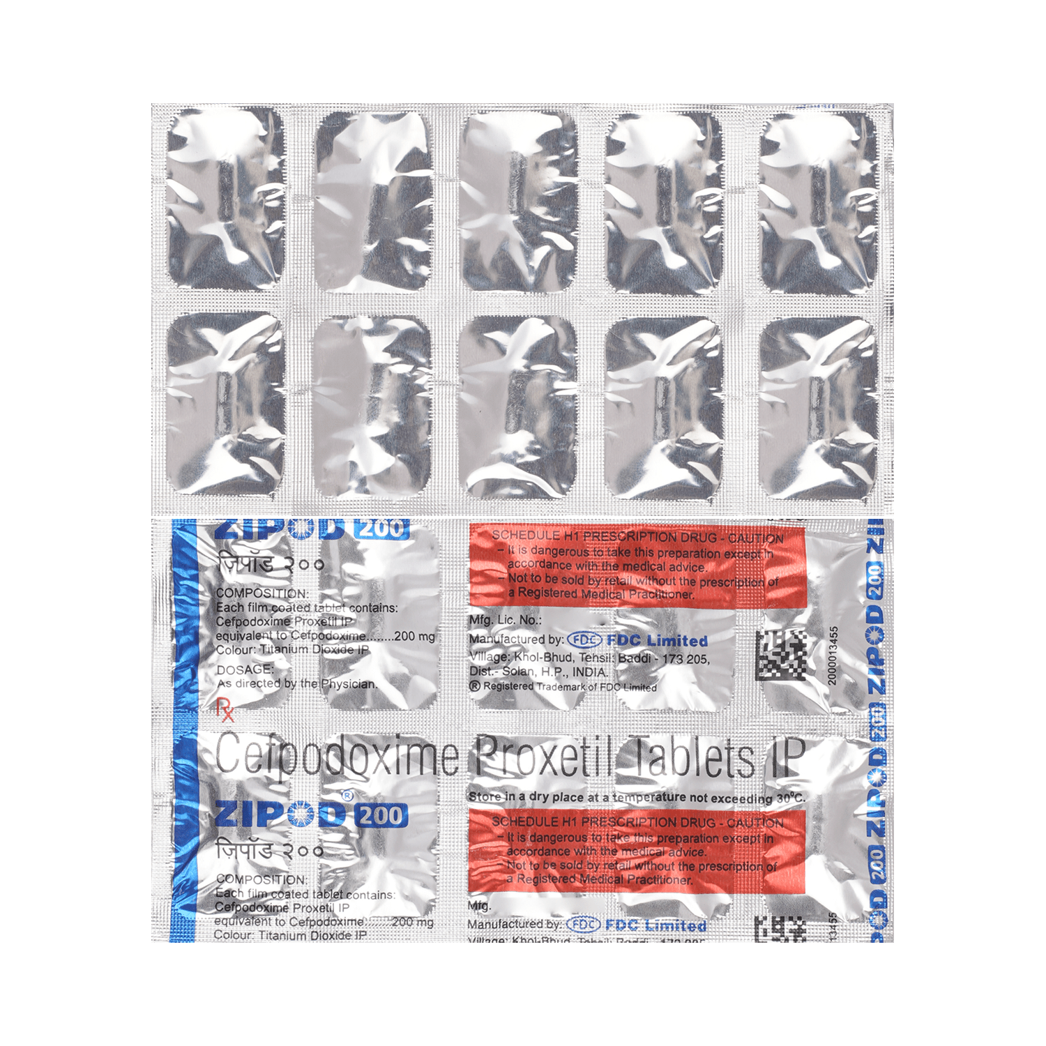 Zipod 200mg Tablet - Image 1
