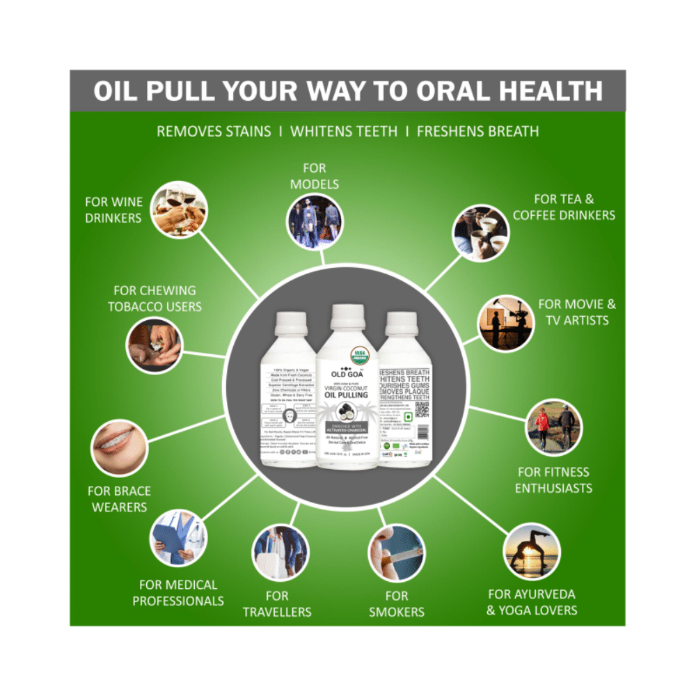 Old Goa 100% Raw and Pure Virgin Coconut Oil Pulling Enriched with Activated Charcoal - Image 8
