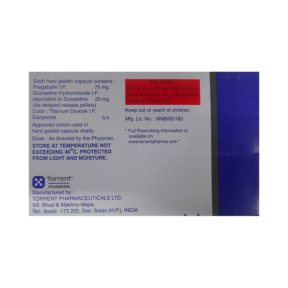 Pregaba-D 75/20 Capsule DR - Image 2