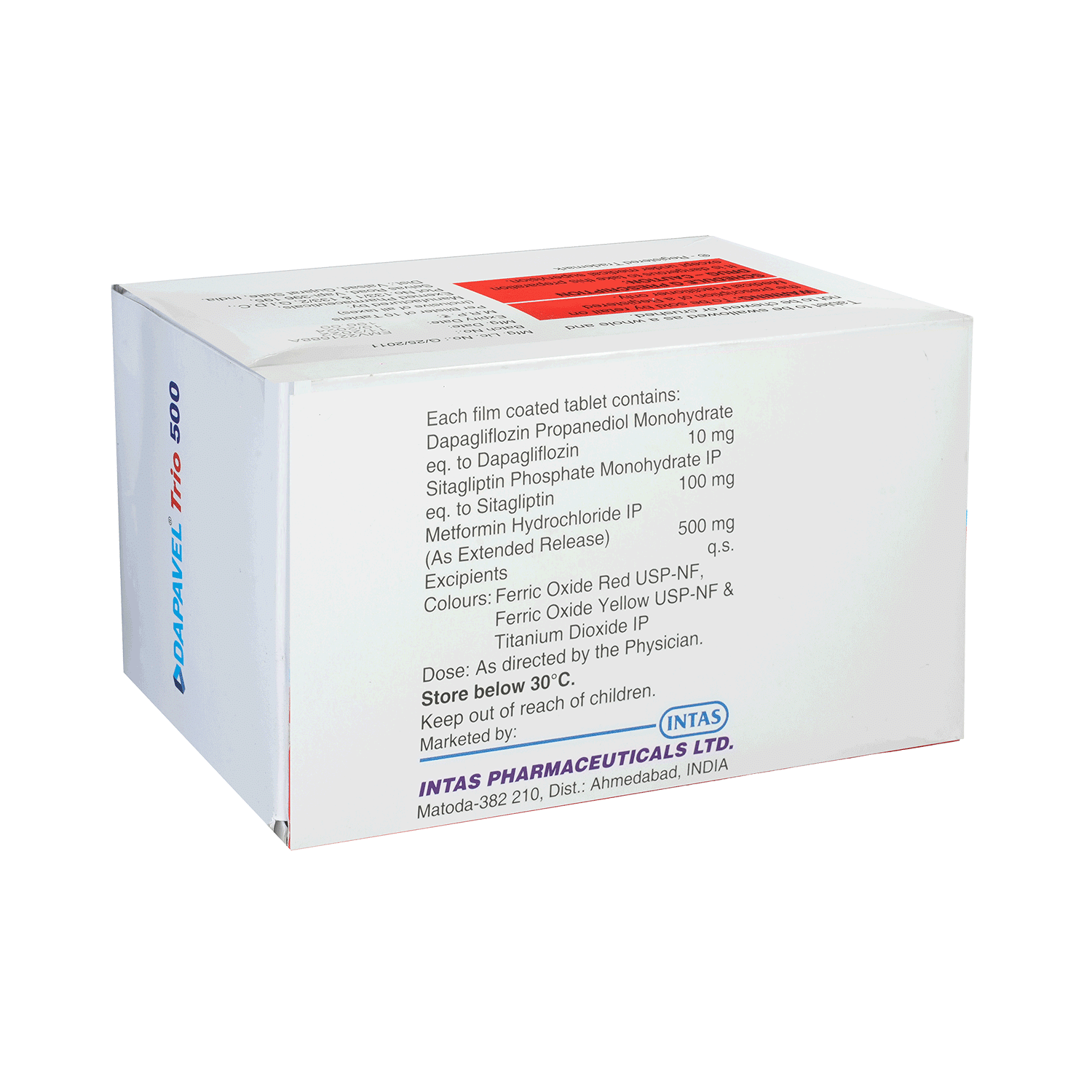 Dapavel Trio 500 Tablet ER - Image 4